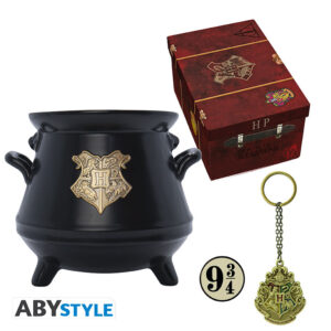 ABYSTYLE Harry Potter Set Regalo Premium - Tazza 3D, Portachiavi e Spilla