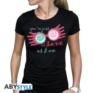 T-Shirt Luna Lovegood Donna Nero Manica Corta ABYstyle